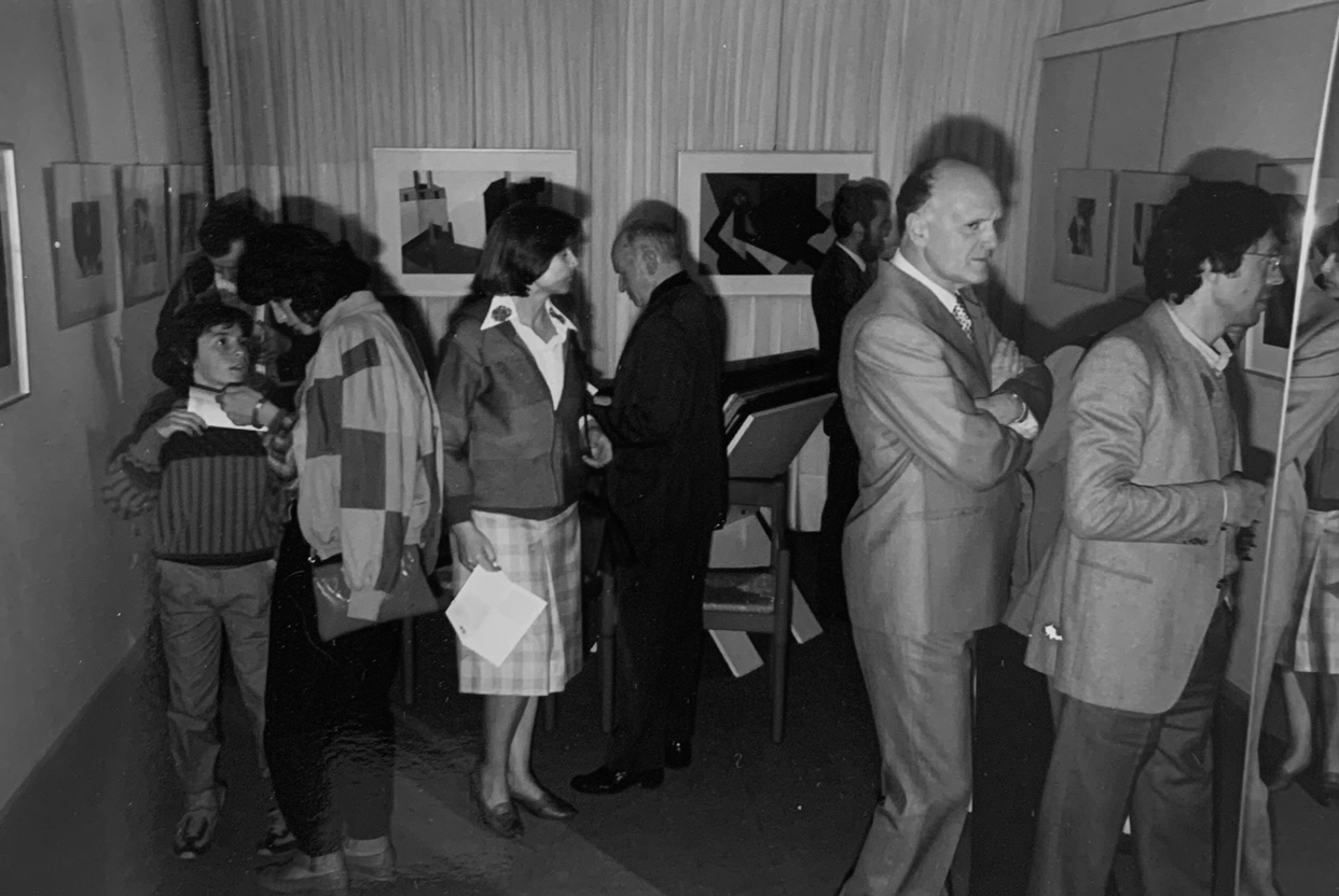 fotografia di inaugurazione 1984 Adriano Fracalossi