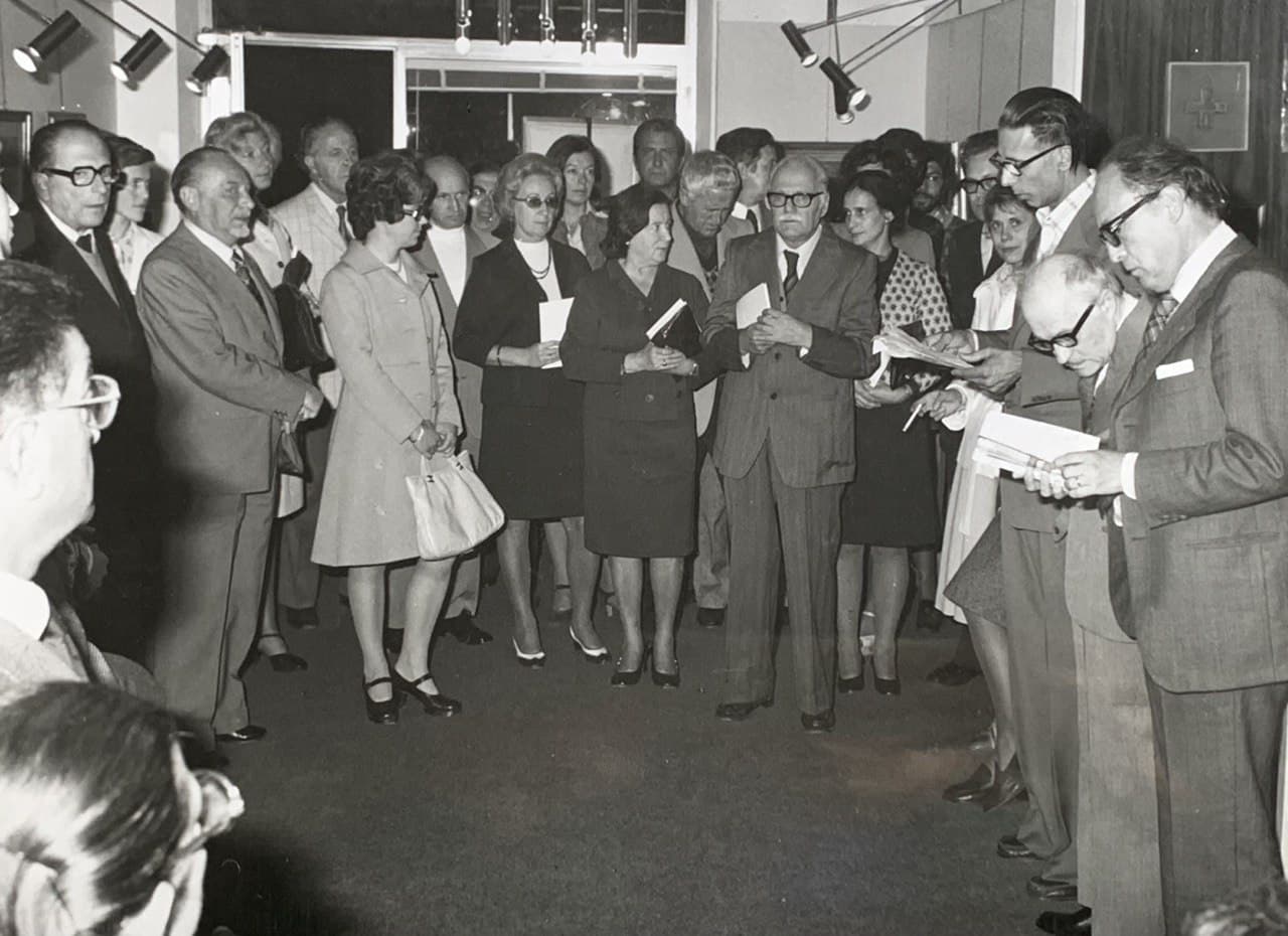 fotografia di inaugurazione 1975 Guido Polo