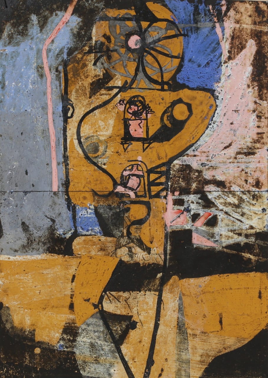 tempera intitolato storie del campanile di Mariano Fracalossi