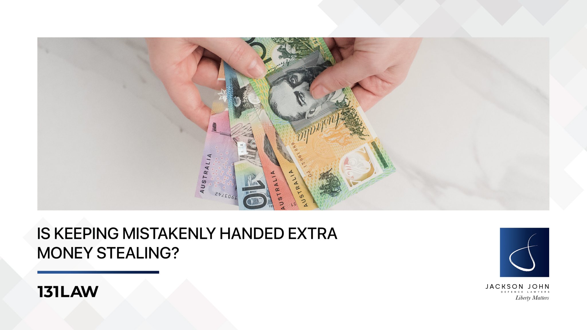Is Keeping Mistakenly Handed Extra Money Stealing?