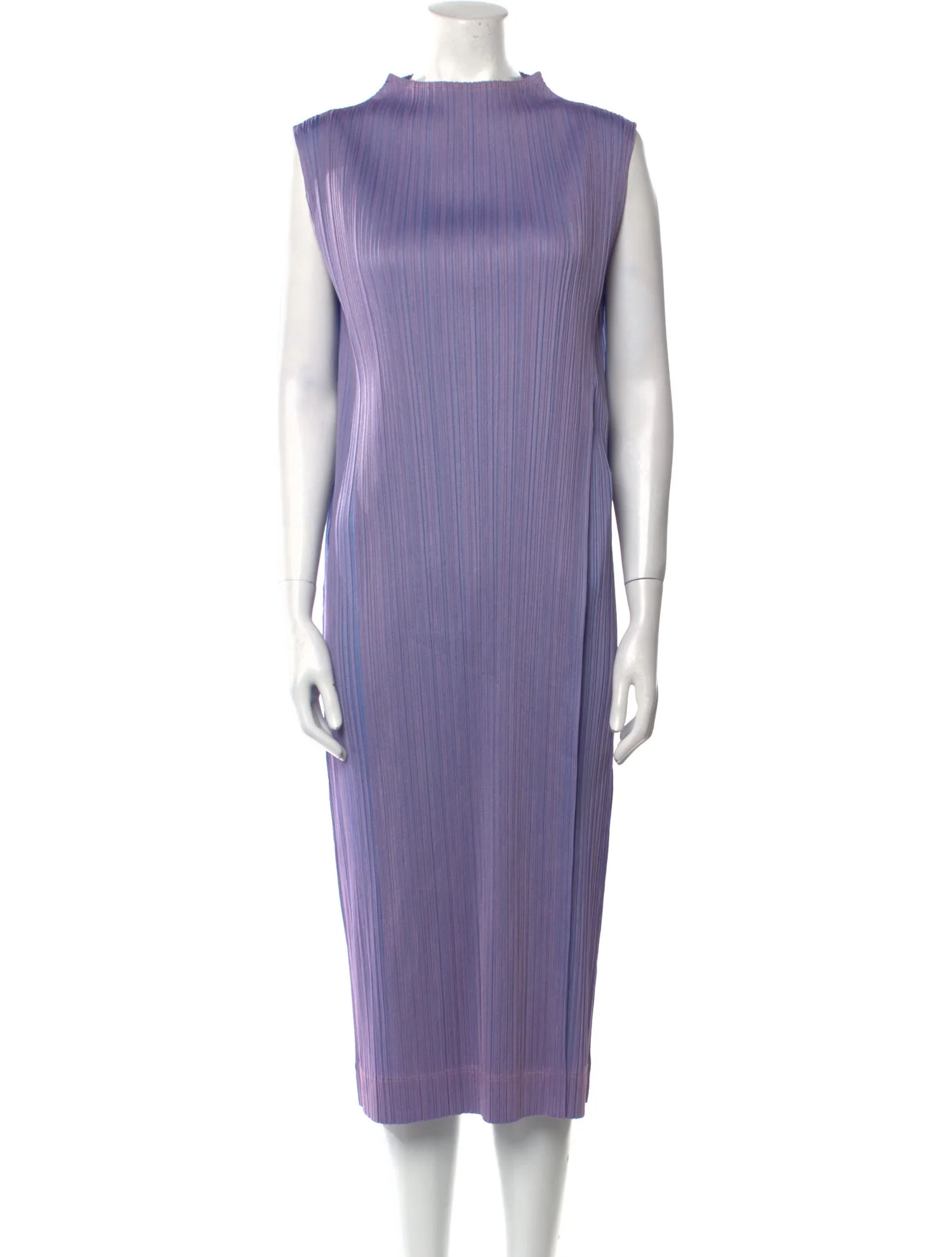 Issey Miyake Pleats Please Dress Purple