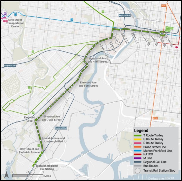 Trolley Modernization – Route 36 Improvement Project, SEPTA Project No. 23-00351-AJEB