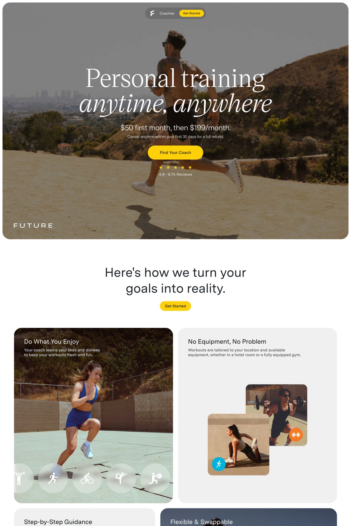 Future website screenshot