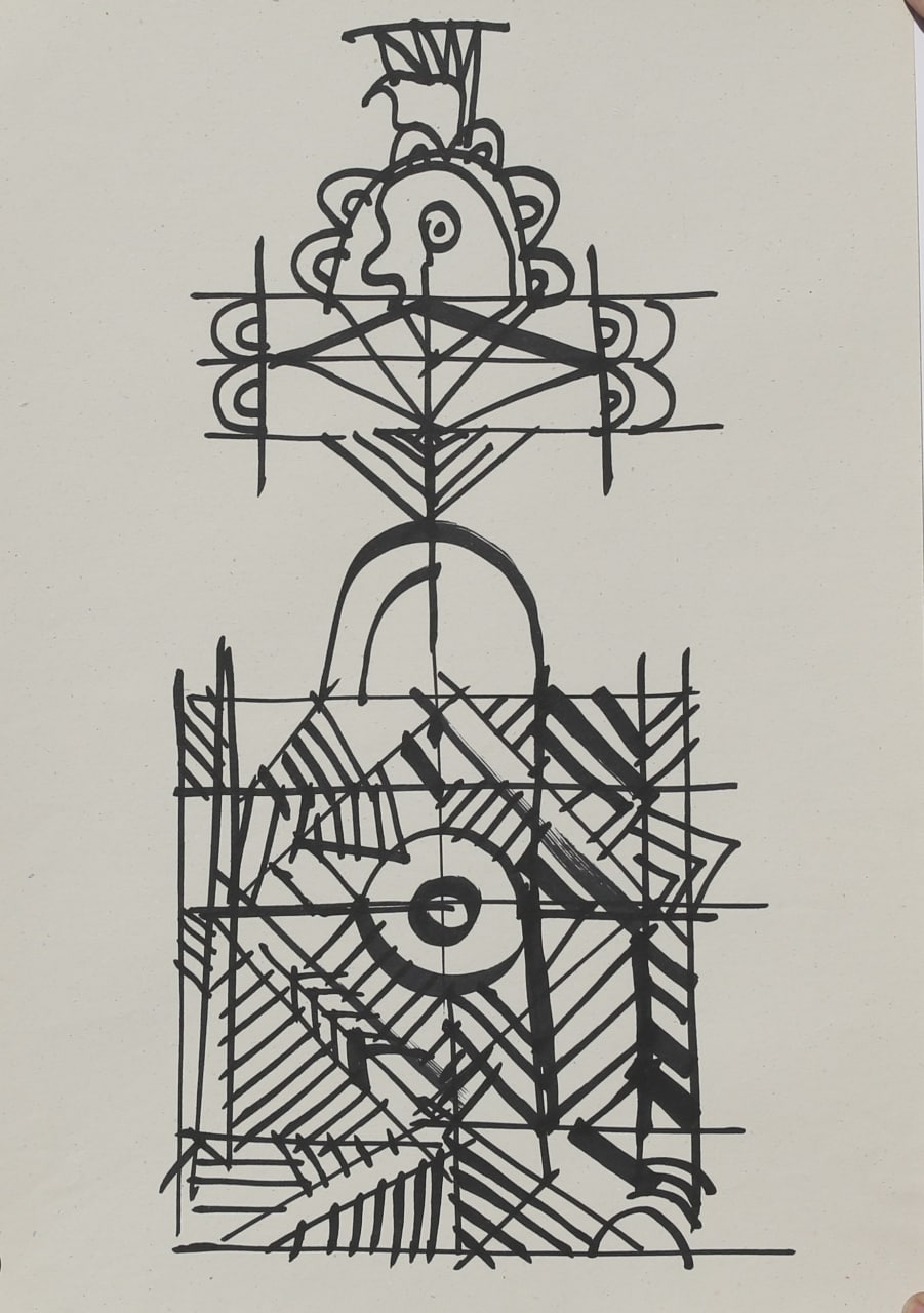 disegno a flo-master di Mariano Fracalossi