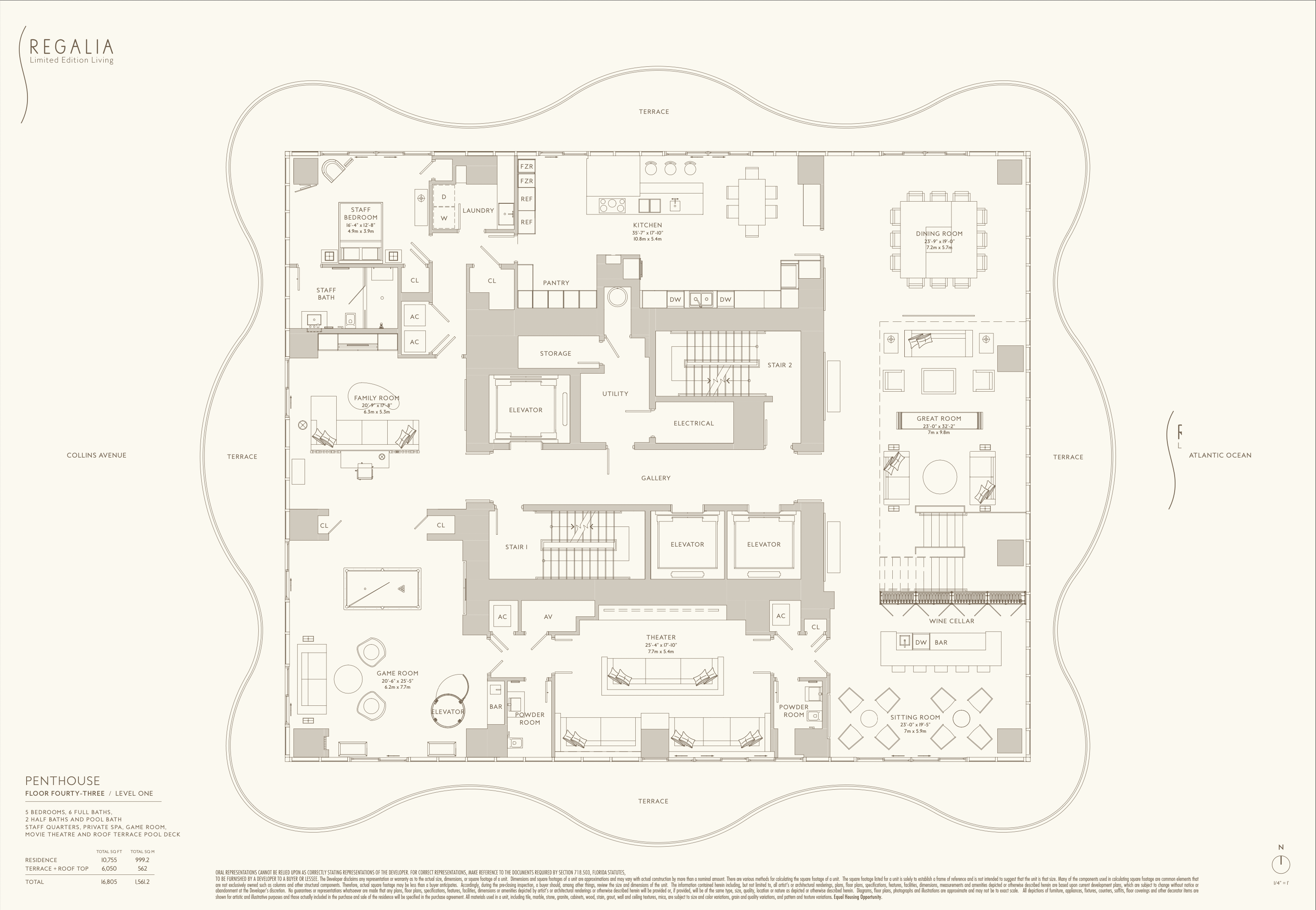 Real estate property located at 19575 Collins Ave #43, Sunny Isles Beach, Miami, FL