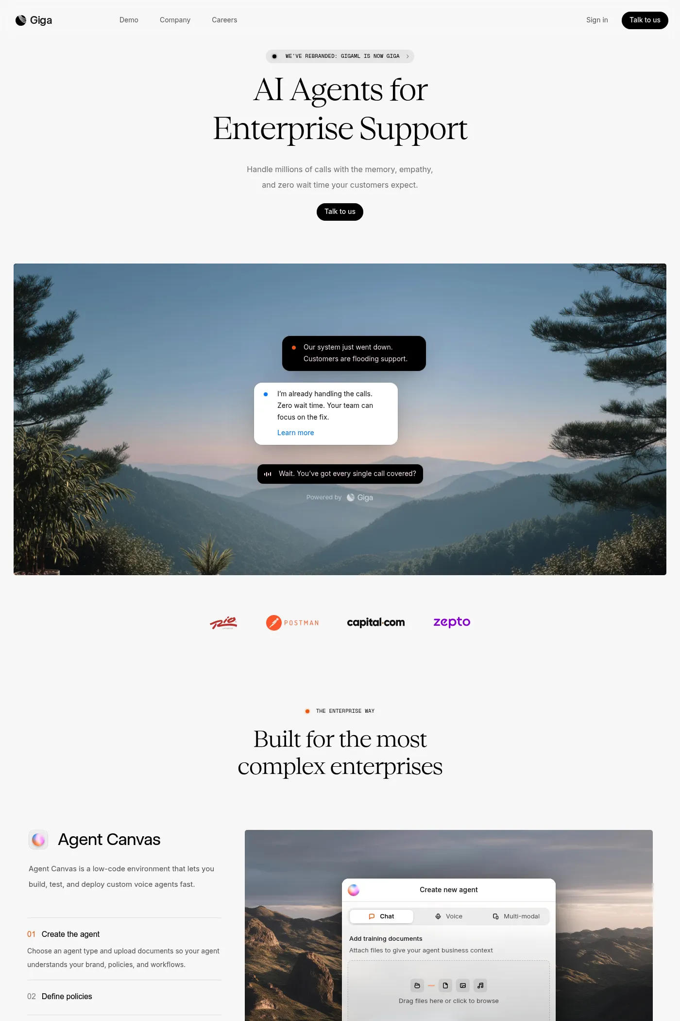 Giga website screenshot