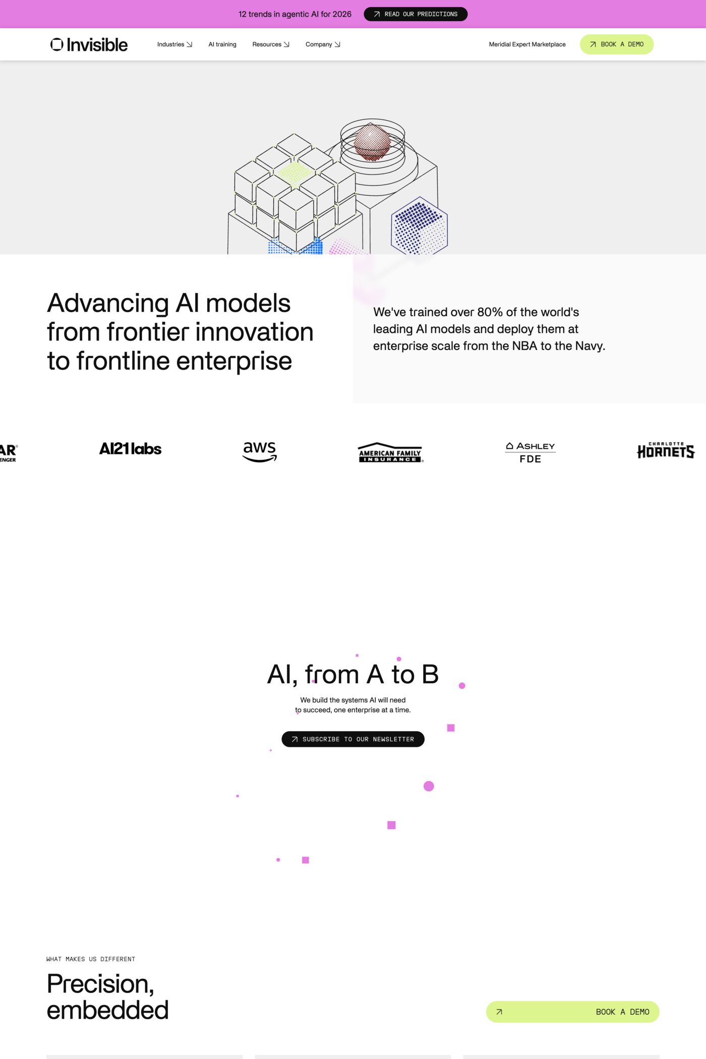 Invisible Technologies website screenshot