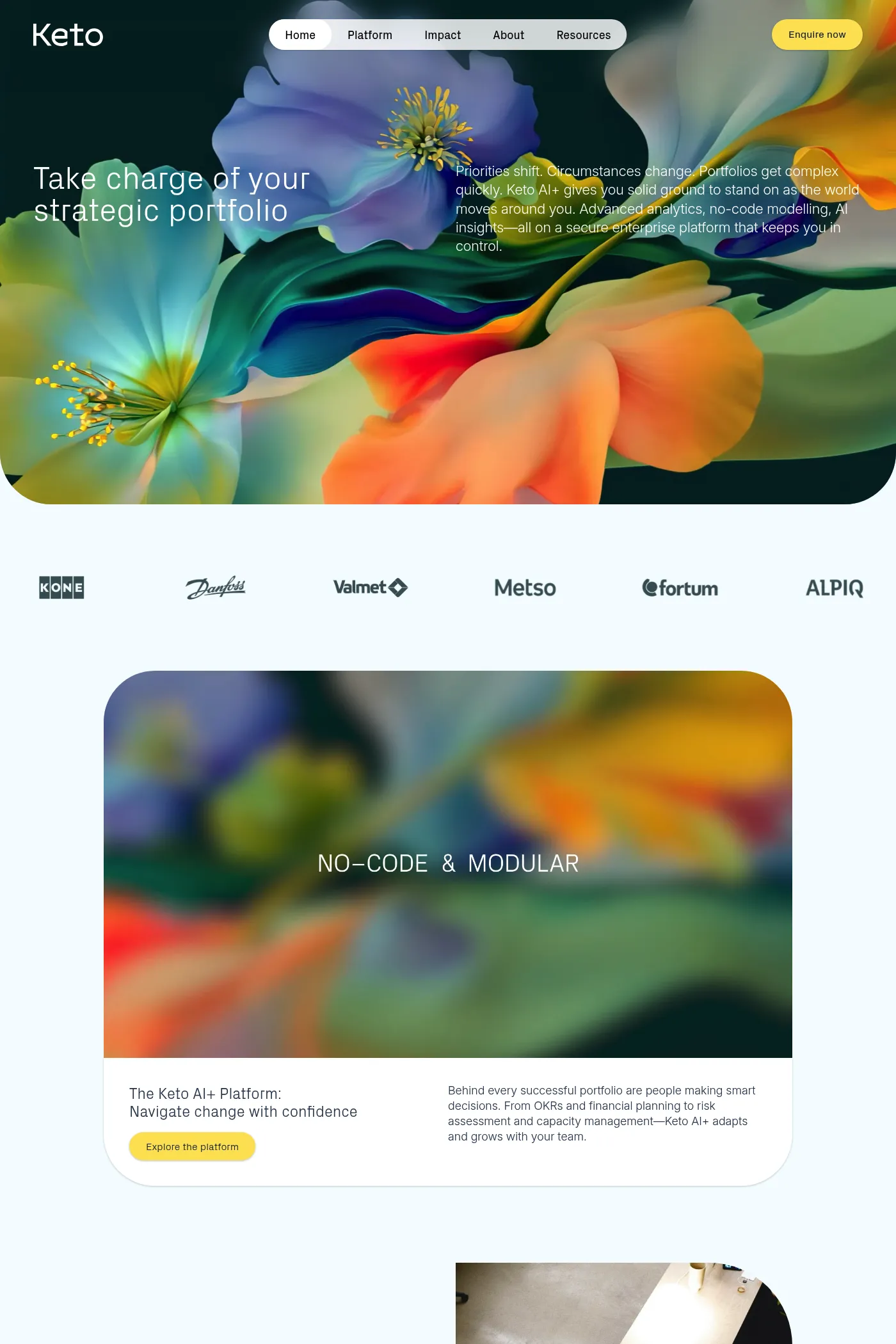 Keto website screenshot