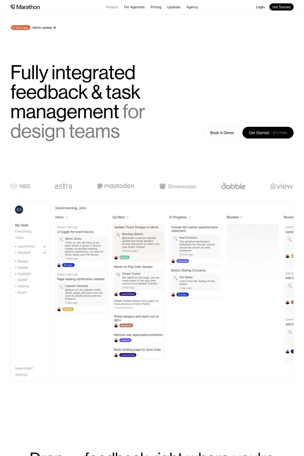 Marathon website screenshot
