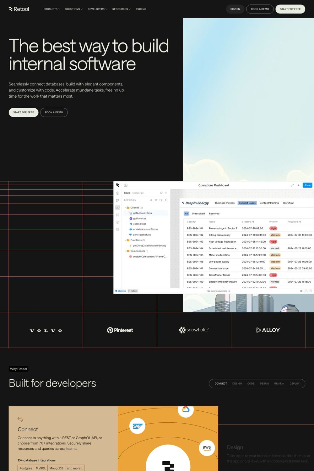 Retool website screenshot