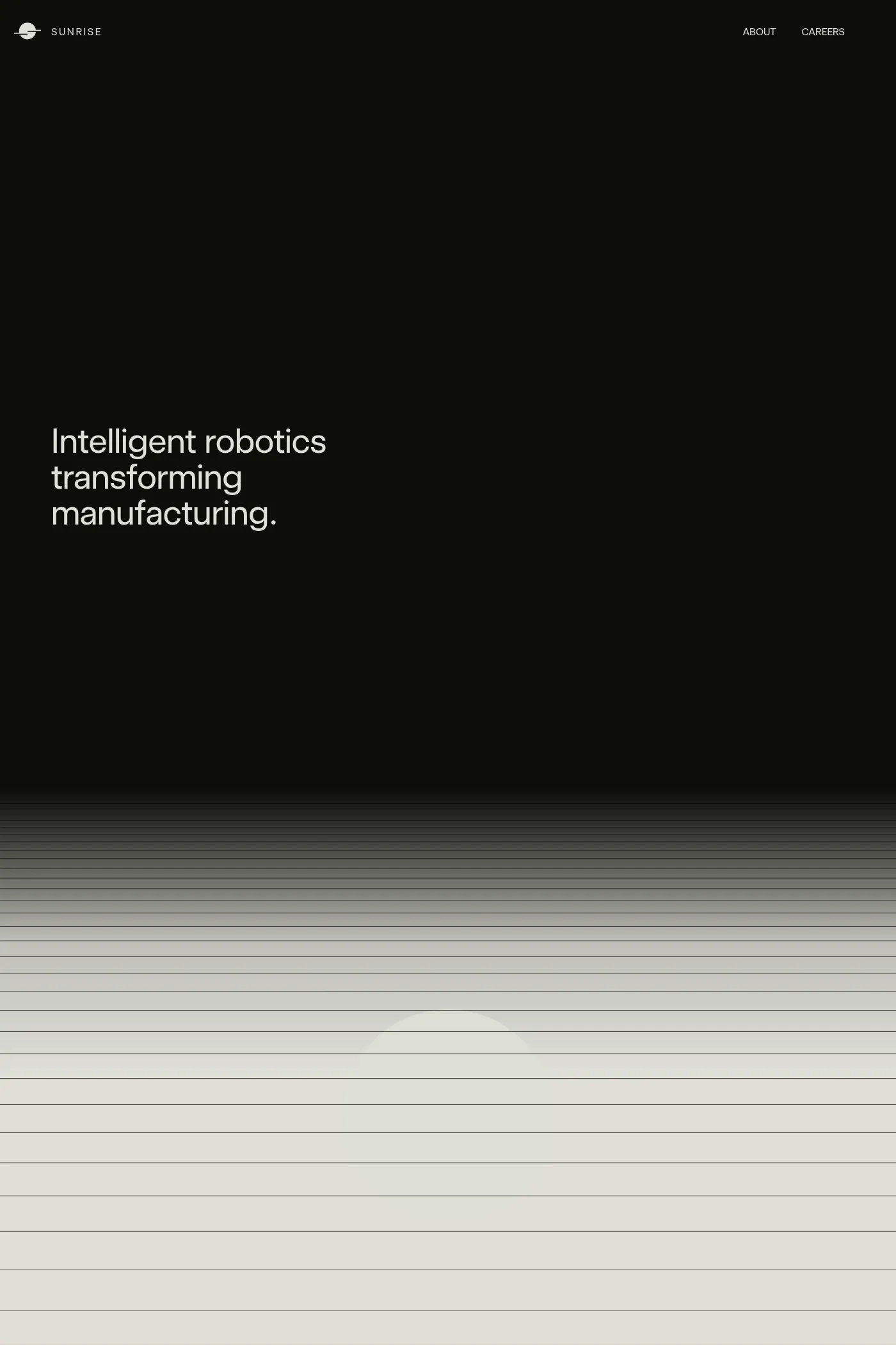 Sunrise Robotics website screenshot