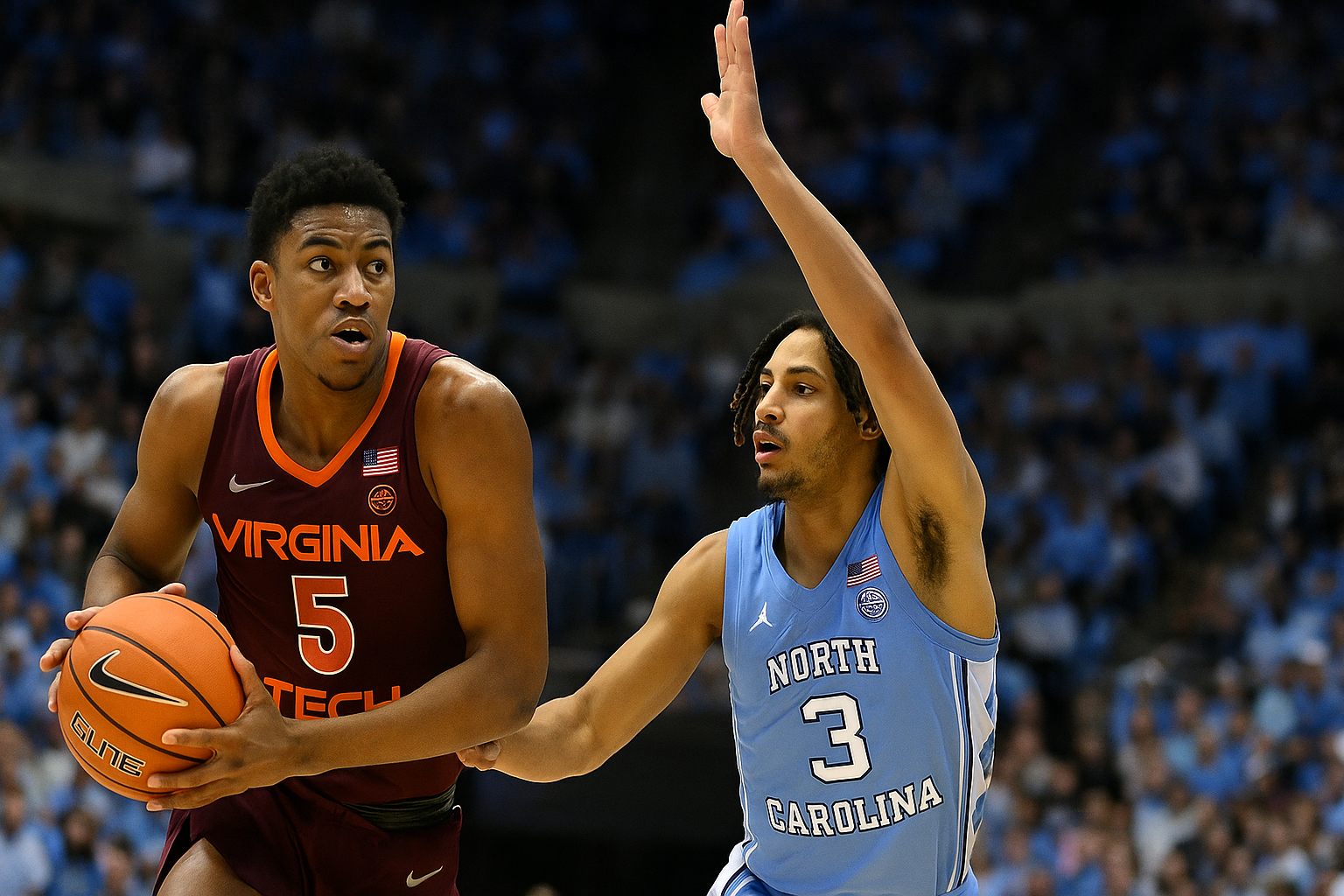 virginia tech vs unc