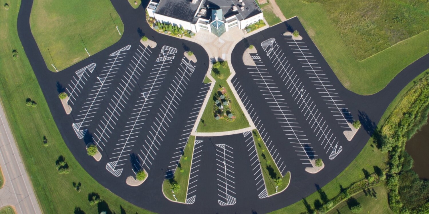 New Parking Lot Striping