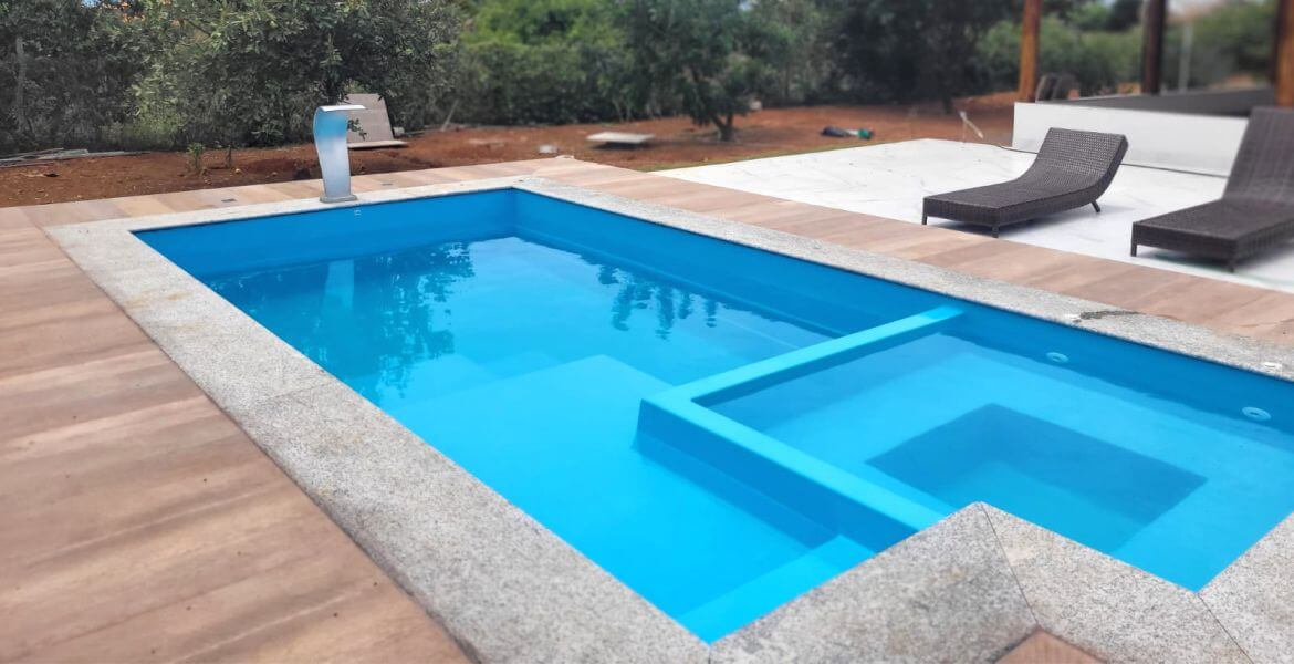 Piscina quadrada 2 em 1