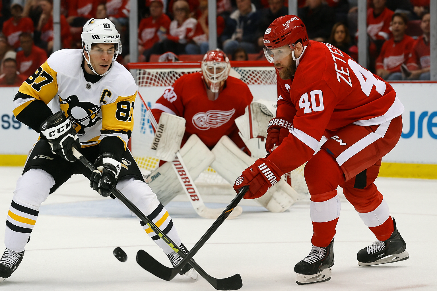 penguins vs red wings