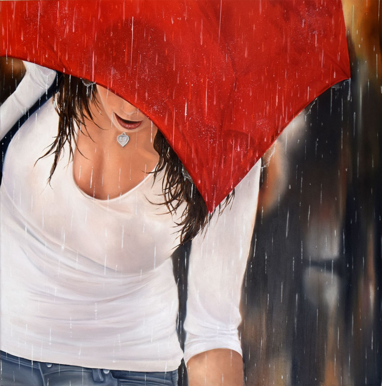 Le parapluie rouge - 1000€