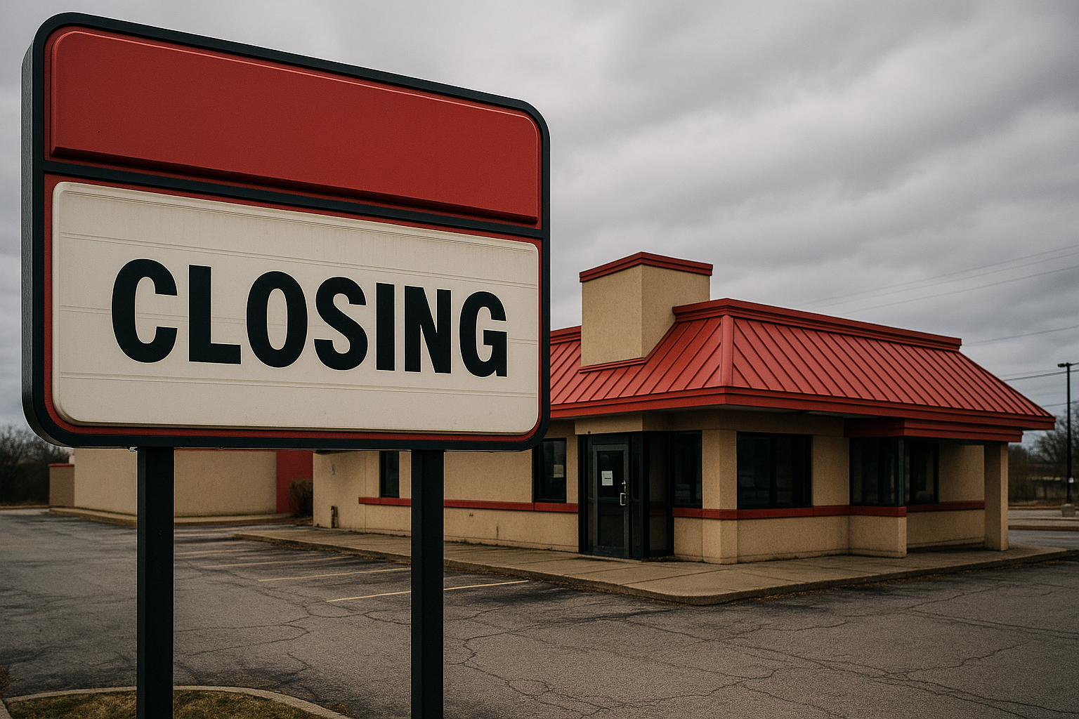 fast food restaurants closing