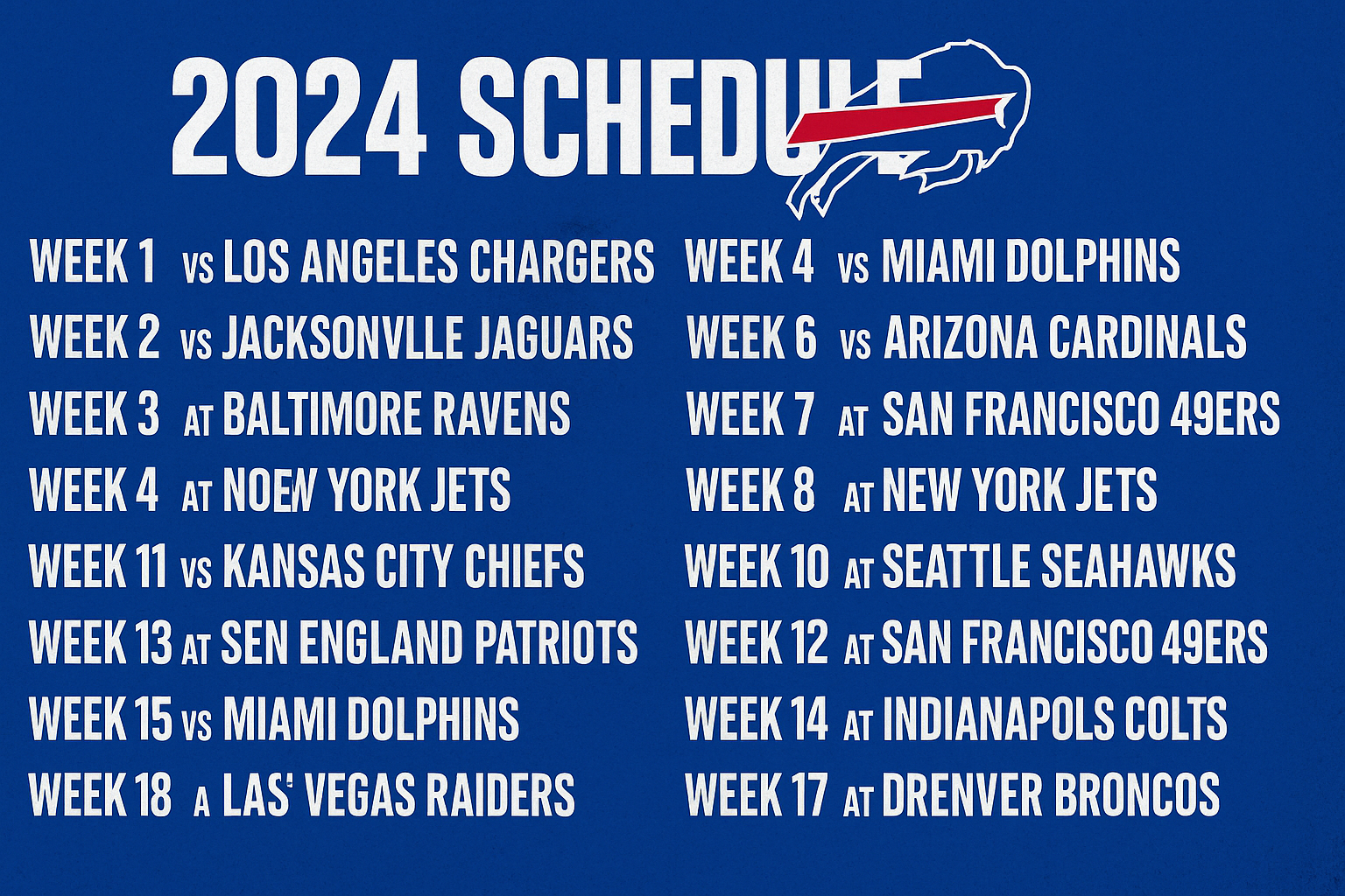 buffalo bills schedule