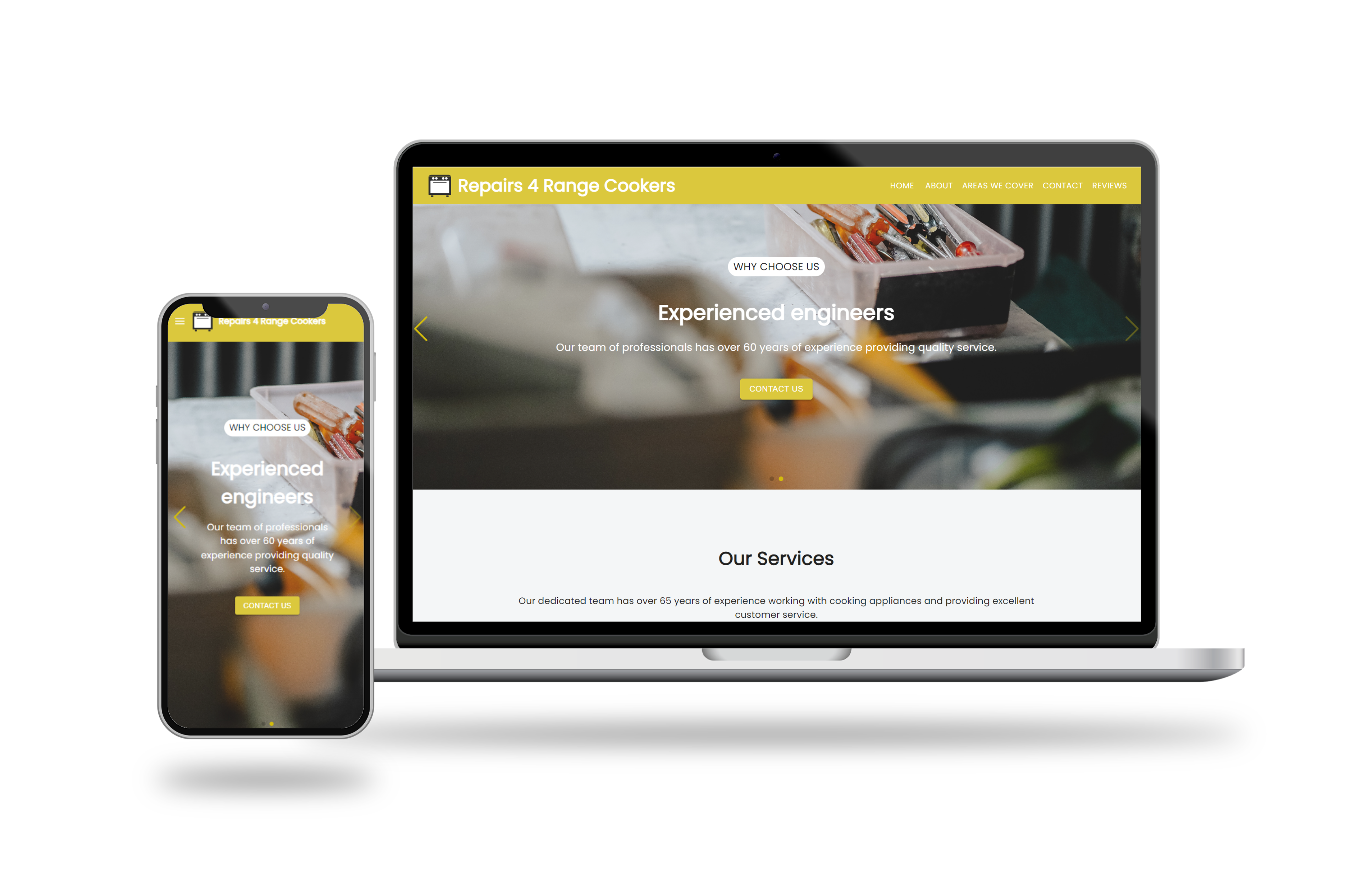 Client Company Website Mockup