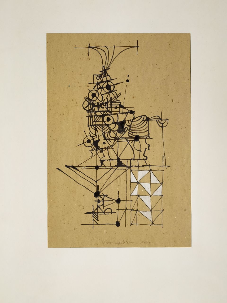 disegno su carta di Mariano Fracalossi