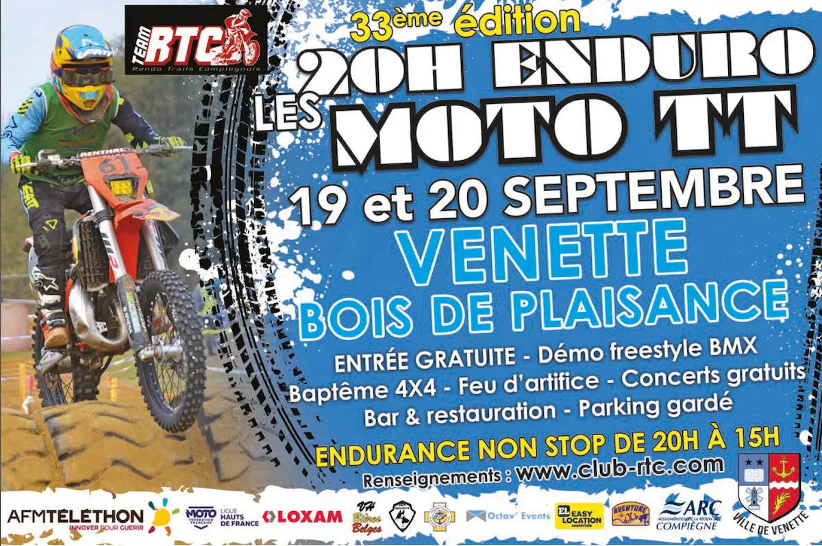 20h Enduro Moto TT Venette, 33ème édition