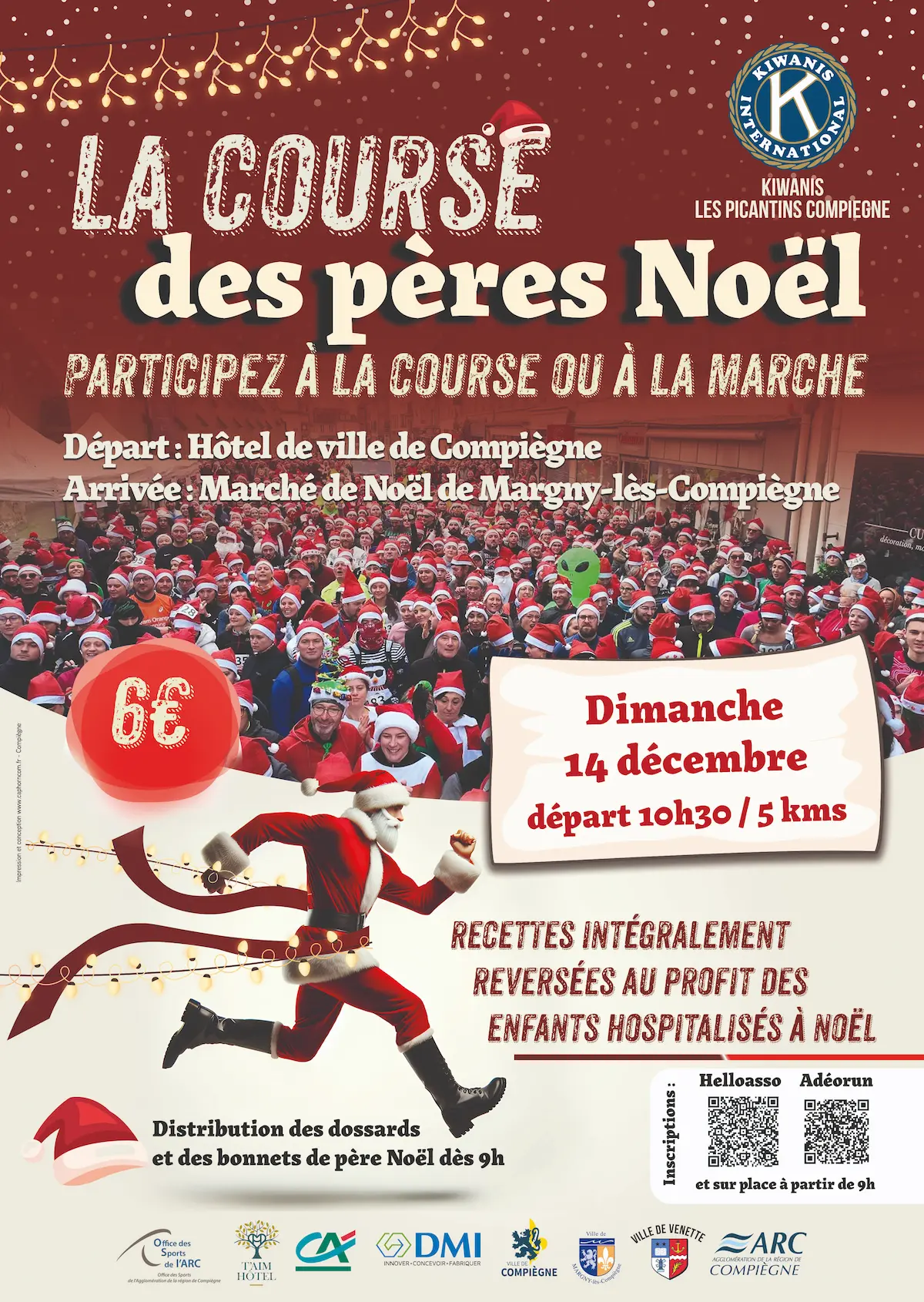 Grande Course et Marche des Pères Noël – 14 décembre 2025 à Compiègne !