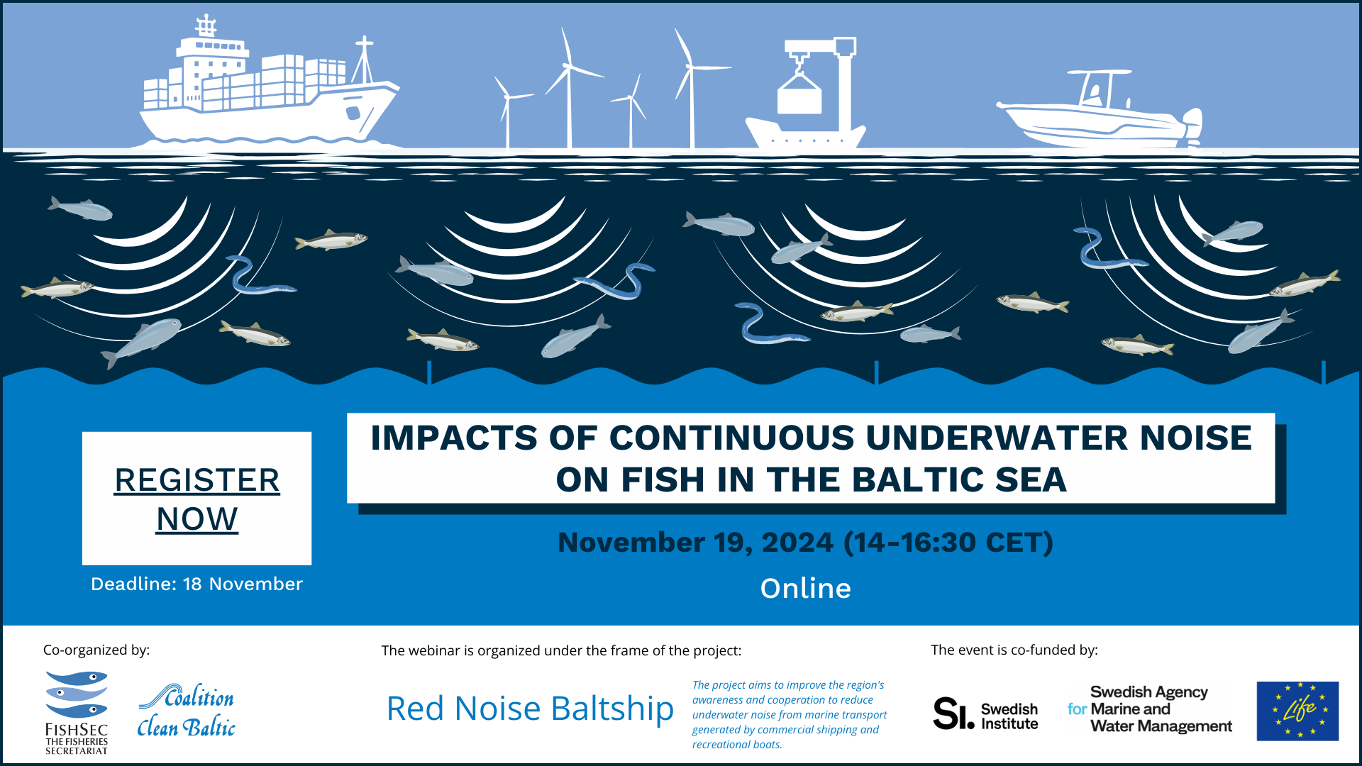 Impacts of continuous underwater noise on fish in the Baltic Sea
