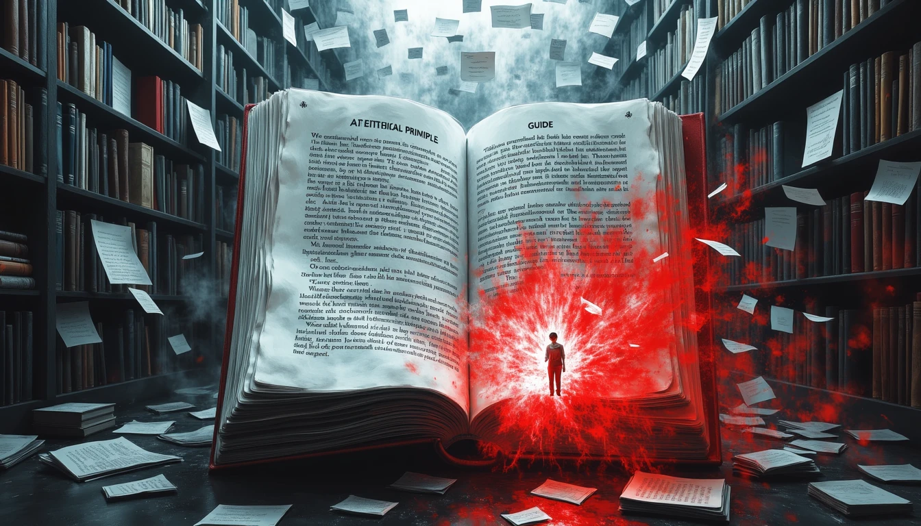 Ethereal guidebook transforming principles in a dynamic library setting