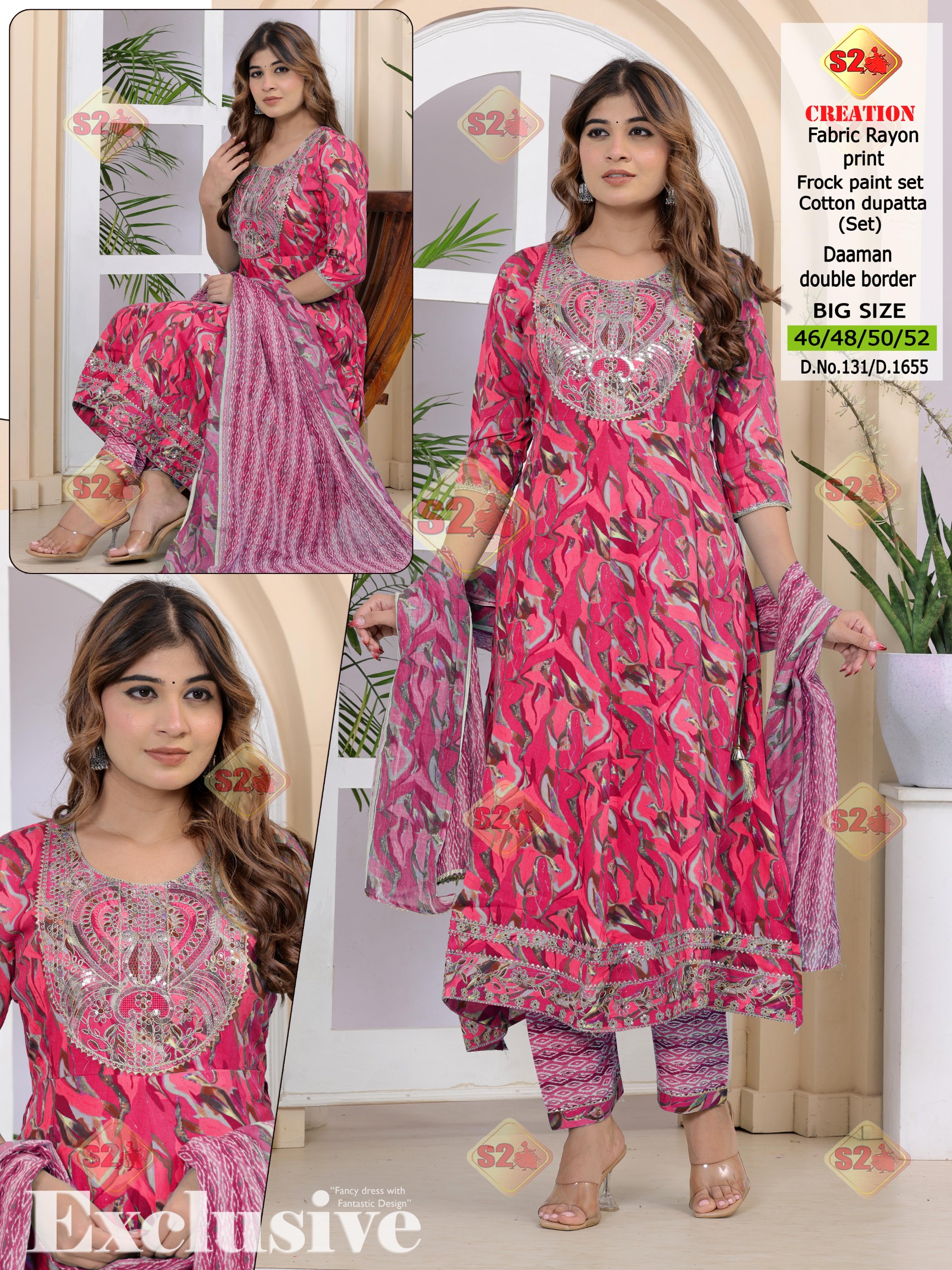 A stunning hot pink floral set designed to turn heads 🌸
This outfit features a vibrant pink💓 base with elegant leafy floral prints in earthy tones, beautifully enhanced with intricate neckline embroidery. Paired with a matching printed bottom and soft dupatta, it creates a fresh, feminine, and graceful look.
Bright floral styles are highly in demand this season, making this set a perfect choice for fashionable everyday wear or special outings