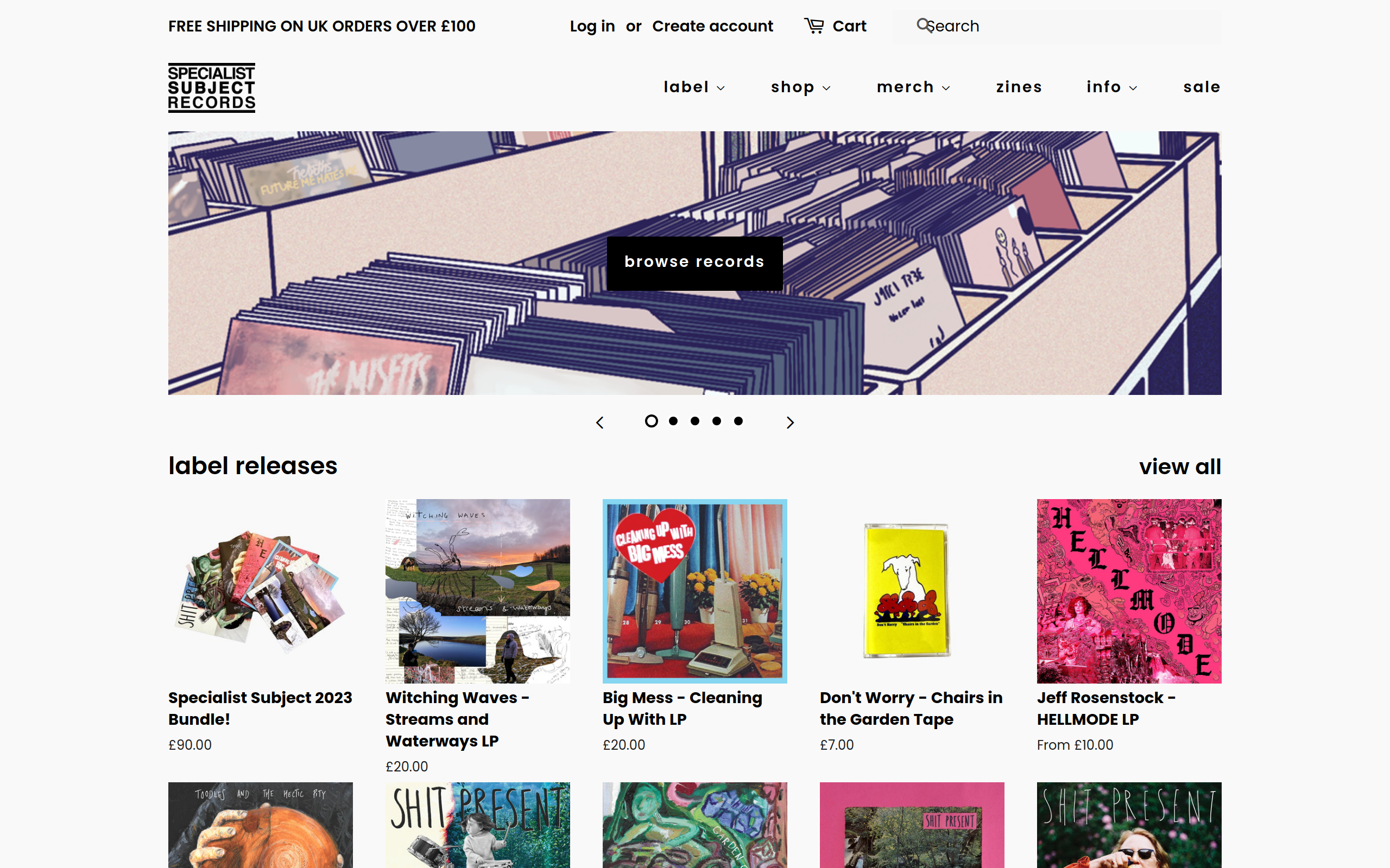 Specialist Subject Records