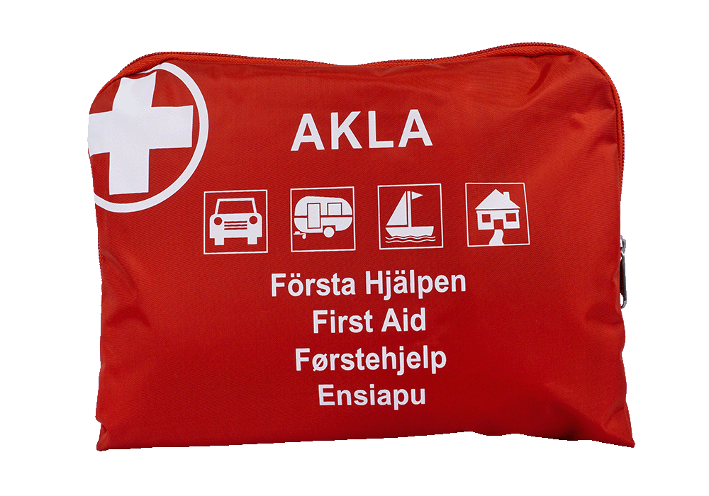 Första hjälpenkudde, medium, röd