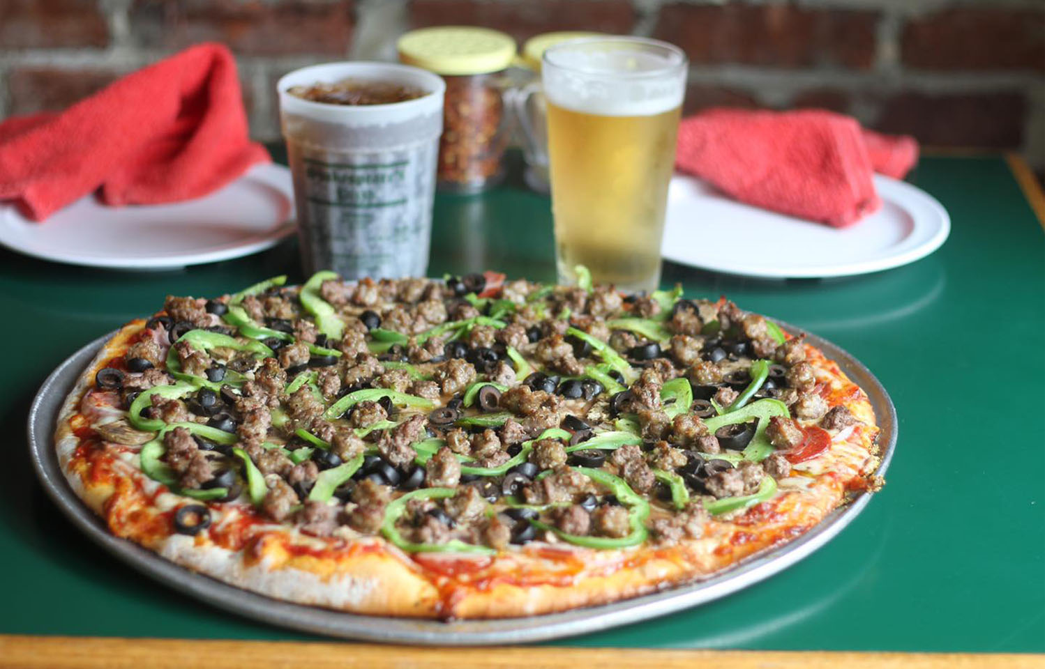 Dine in or have pizza delivered to you at Shakespeare's in Columbia, MO.