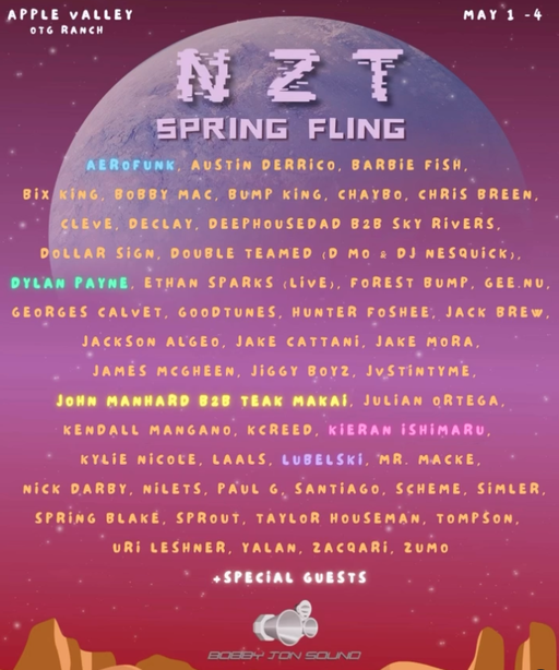 NZT Spring Fling flyer