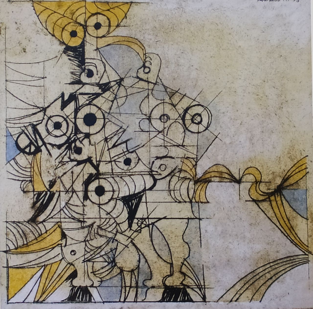 tempera intitolato La prima memoria della partenza di Mariano Fracalossi