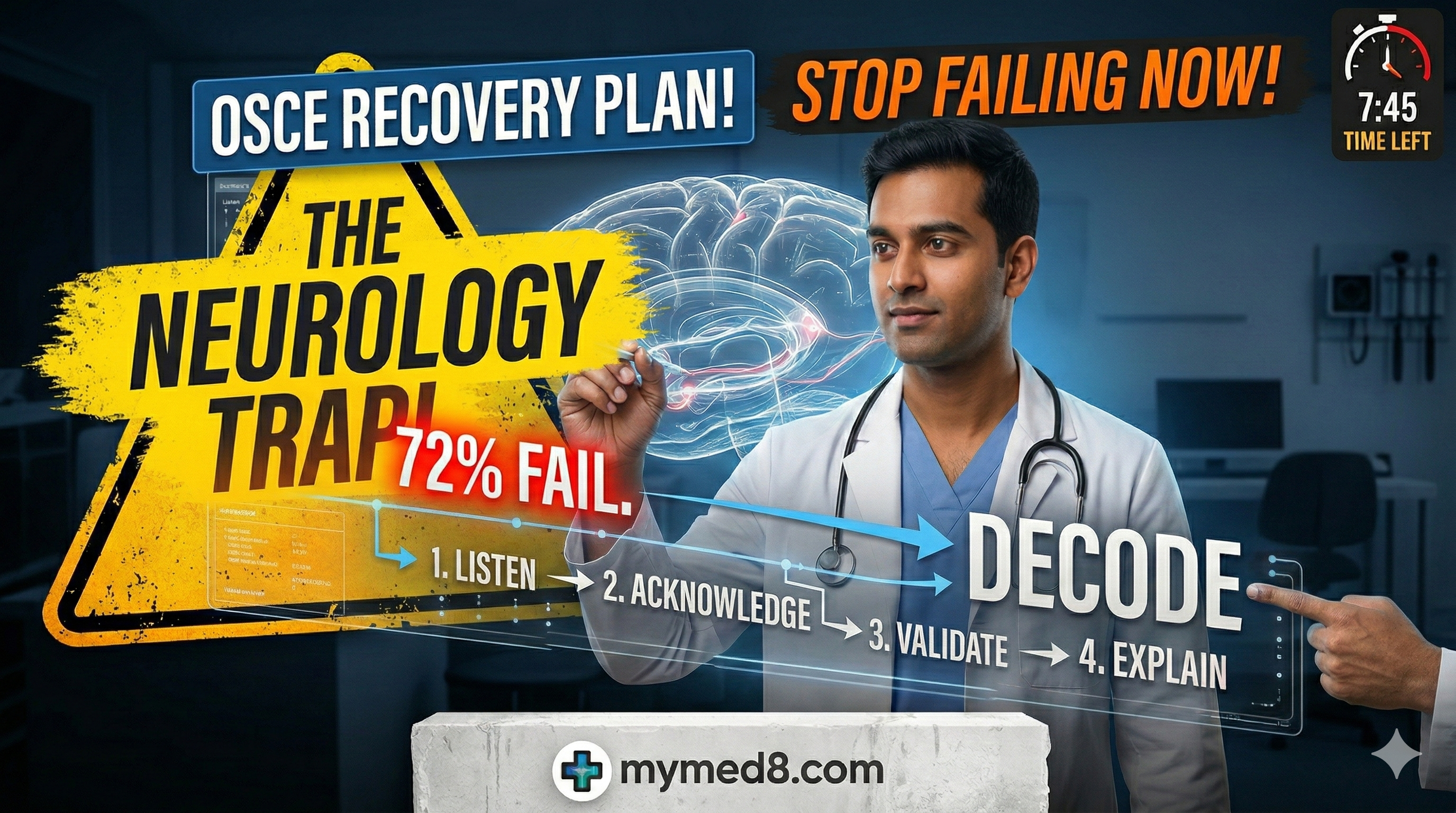 The Neurology Trap: Why 72% of Candidates Fail the Hardest Stations in the PLAB 2 Exam
