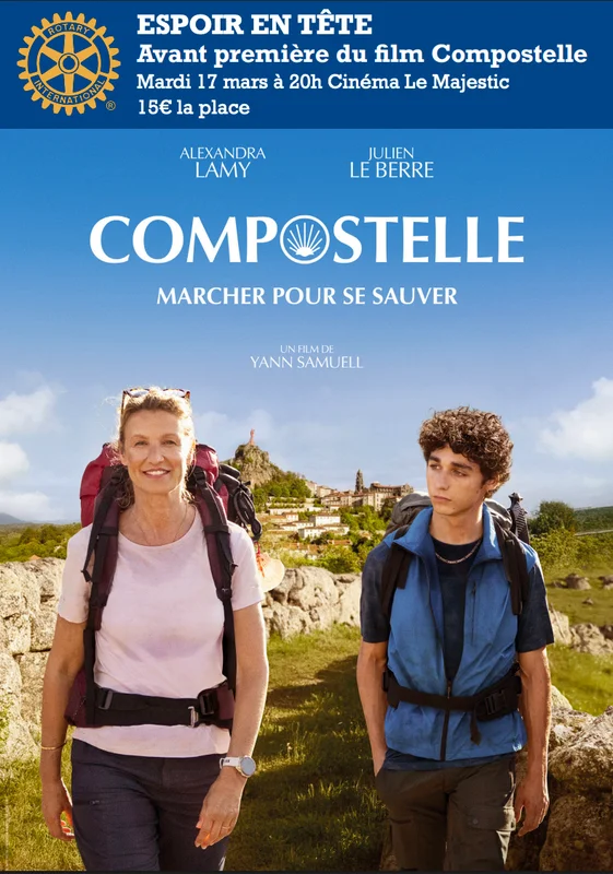 🎬 Une Soirée Cinéma Solidaire à Ne Pas Manquer : Avant-Première du Film COMPOSTELLE avec le Rotary Club de Compiègne !