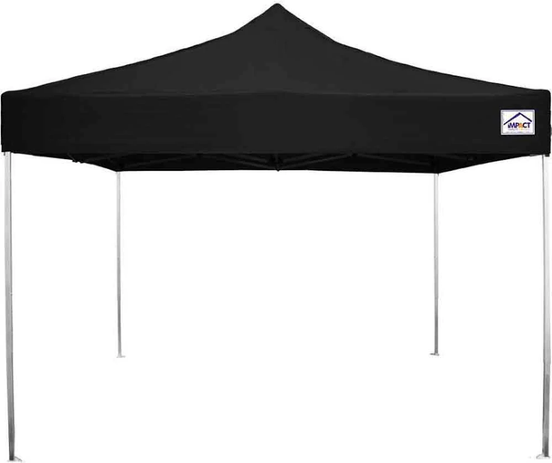 TENT 10'x10' BLACK WITH SIDEWALLS  view 2