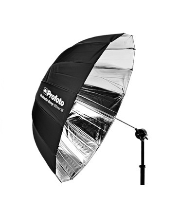 MEDIUM DEEP SILVER UMBRELLA  41″
