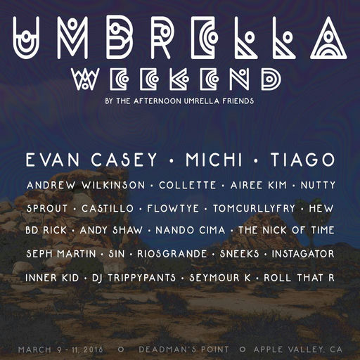 Flyer for Umbrella Weekend #2