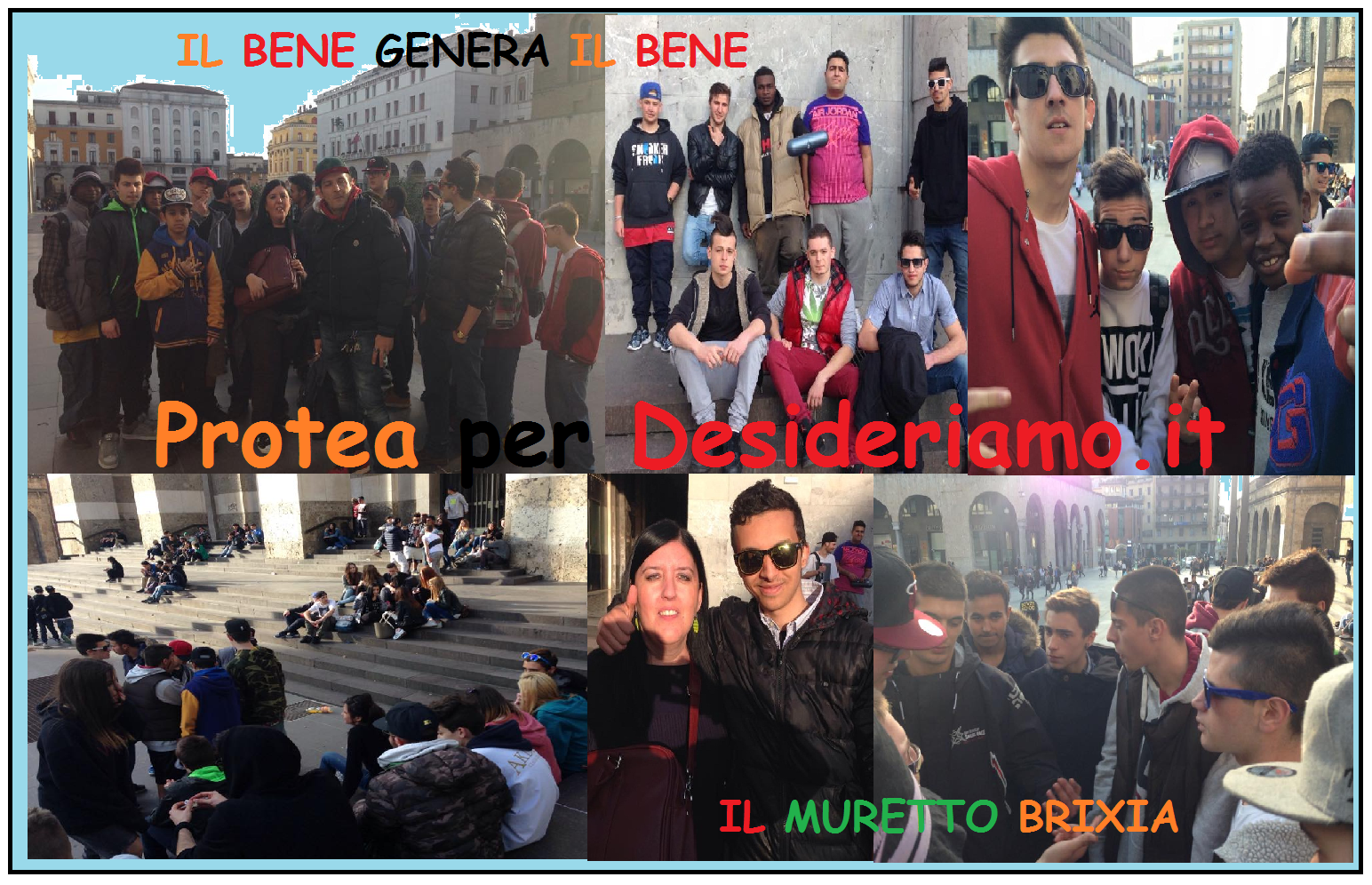 Protea Human RIghts meets the music street project Muretto Brixia
