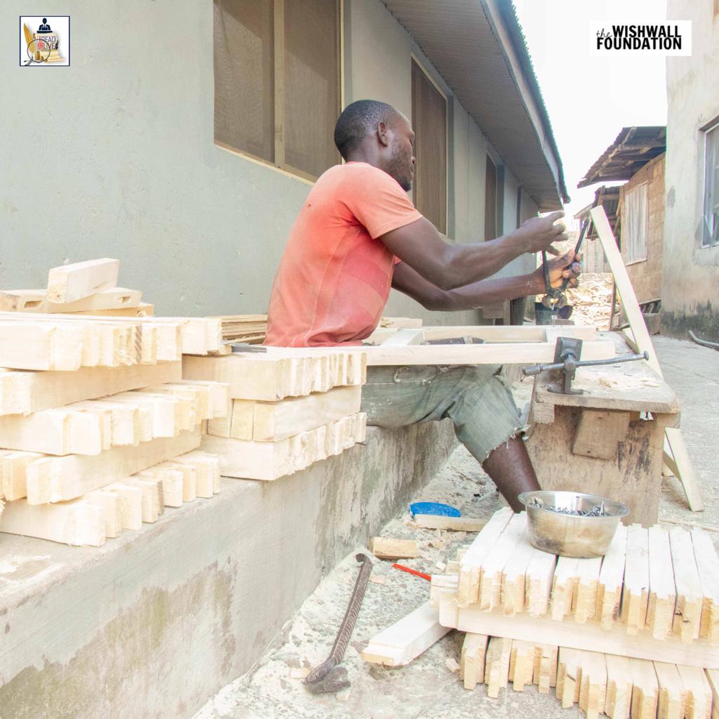 Library bookshelves project - a wish come true