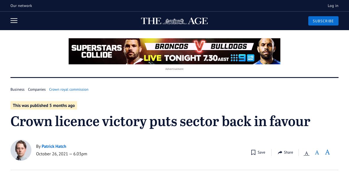 Crown licence victory puts sector back in favour