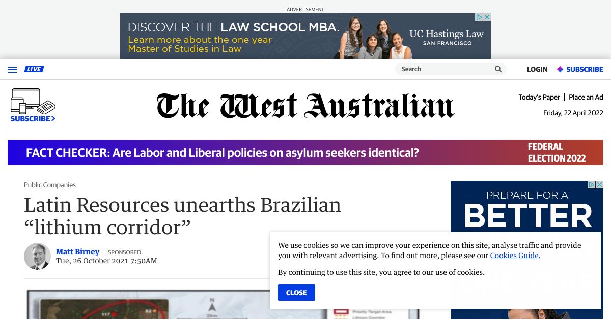 Latin Resources unearths Brazilian lithium corridor