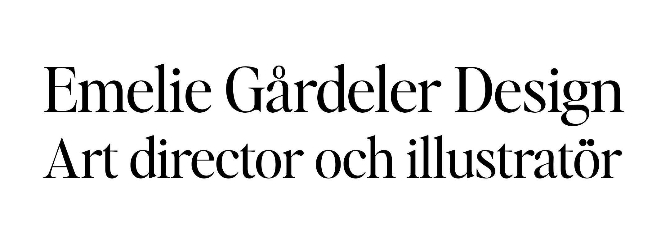 Emelie G&aring;rdeler Design