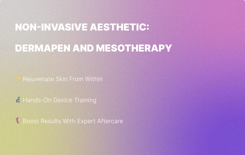 Non-Invasive Aesthetic: Dermapen and Mesotherapy 