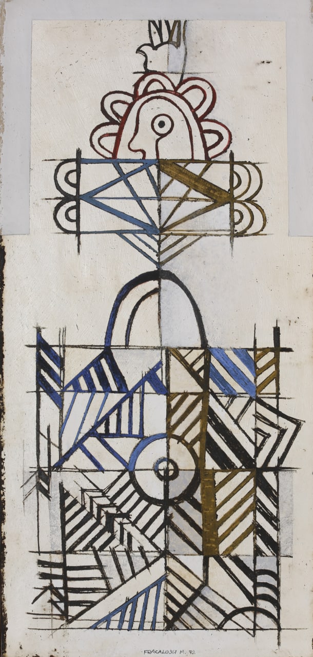 tecnica mista intitolato Emblema di Mariano Fracalossi