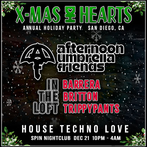 Flyer for X-Mas Hearts 2024