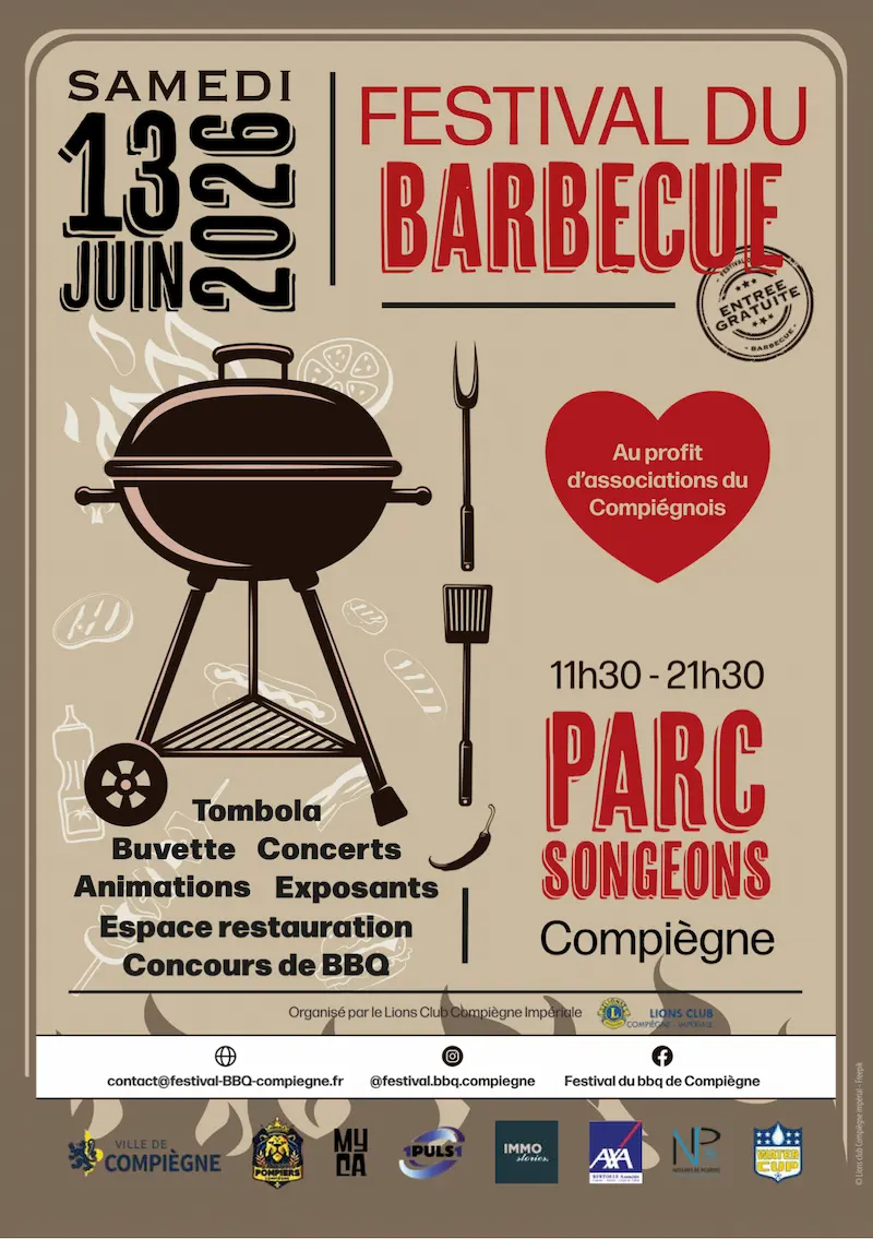 Festival du Barbecue 2026 à Compiègne : l'événement gourmand de l'été revient au Parc Songeons