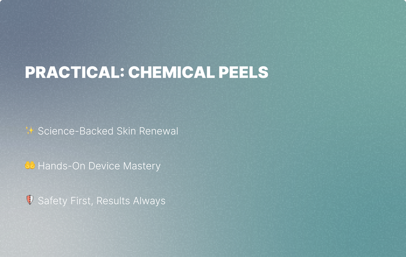 Practical: Non-Invasive Aesthetic: Dermapen and Mesotherapy 