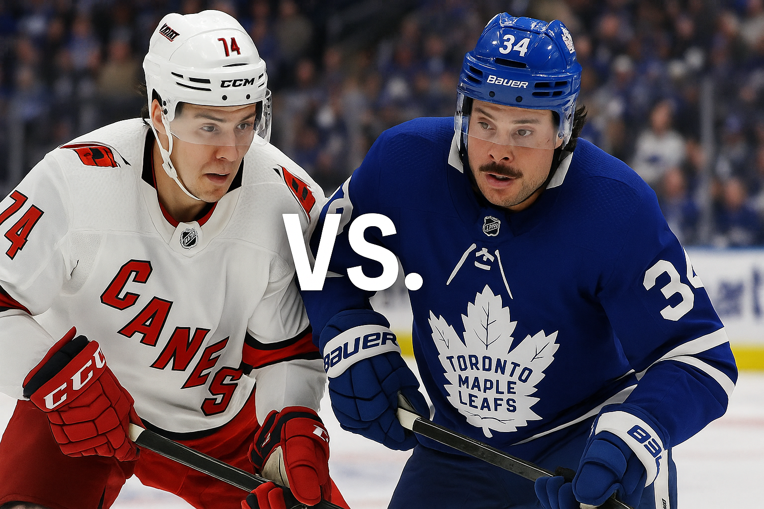 hurricanes vs maple leafs